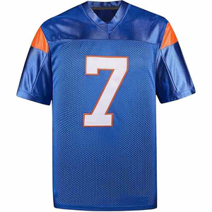 Rétro personnalisé maillot de football américain à manches courtes Streetwear de rugby avec maille polyester uniforme de football américain - Product Image 1