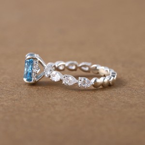 Elegant and chic our designer girls <b>ring</b> accessory is <b>crafted</b> in 14kt white gold with labgrown diamonds - Product Image 3
