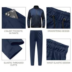 <b>Men's</b> 2 Piece Set Eco-Friendly Winter Tracksuits Sweatsuits Comfortable Hooded Sweatshirt Jogger Sets Acid Wash Suits for Gym - Product Image 6