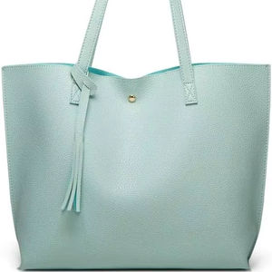 Polished <b>Tote</b> In Smooth <b>Faux</b> <b>Leather</b> Ladies <b>Tote</b> <b>Bag</b> With Fashionable Tassel For Stylish Women's Daily Wear Made In Pakistan - Product Image 1