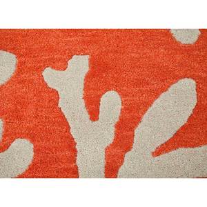 Alfombra de Lana Hecha a Mano Acar, Color Rojo Naranja, Alfombra Moderna para Sala de Estar, Pasillo, Forma Rectangular, 10 mm, Viscosa, para Adolescentes-Tac-423 - Product Image 3