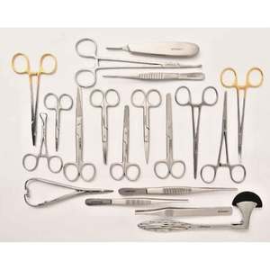 Juego de Cirugía General Veterinaria, Acero Inoxidable de Grado Quirúrgico, Manual, Autoclavable, Reutilizable, Kit de Herramientas de Cirugía Animal - Product Image 1