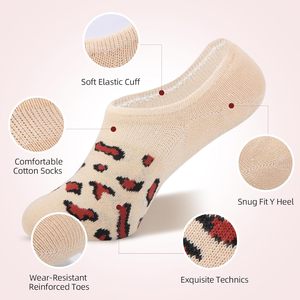 Chaussettes de sport sans spectacle pour femmes et hommes coupe basse anti-dérapant athlétique course décontracté doublure invisible nouveauté chaussettes courtes à la cheville - Product Image 5