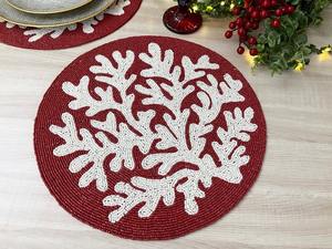 แผ่นรองจานงานแต่งงานสุดหรู ดีไซน์ทำมือ เป็นมิตรกับสิ่งแวดล้อม ประดับด้วยลูกปัดแก้วสีสันสดใส งานปักลาย โดดเด่นไม่ซ้ำใคร กำลังเป็นที่นิยม - Product Image 4