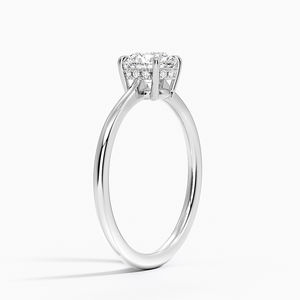 Haut de gamme caché Halo diamant bague Style mariée bague de fiançailles Original 14K or certifié laboratoire diamant bijoux pour elle - Product Image 4