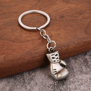 Mini 3D Metal Men's Fitness Boxing Glove Pendant Keychain Fighter Boxer Gift Sport <b>Souvenirs</b> Keyring Charm Key Chain - Product Image 5