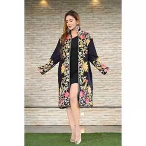 Veste de travail brodée pour femme, manteau, veste, Banjara, vêtement d'extérieur, tissé, 100% coton, hiver - Product Image 1