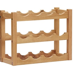 Soporte de almacenamiento de madera hecho a mano para refrescos, estantes de almacenamiento personalizados de hasta 12 botellas para bodas y cócteles, para casa y Hotel - Product Image 1