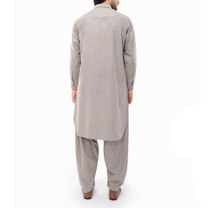 Nuevo Salwar Kameez Pakistaní de Talla Personalizada para Vestir Informal 2022 / Último Estilo de Salwar Kameez Bordado para Hombre - Product Image 3