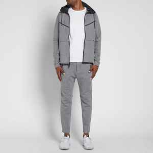 Chándal liso con cremallera y estampado personalizado, conjunto de chándal con capucha de 2 piezas de Material personalizado, para hombre y mujer, novedad de 2024 - Product Image 5