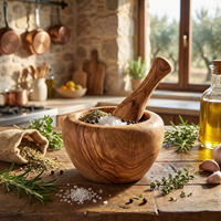 Moulin à épices manuel en bois massif, artisanal, écologique, moderne et simple, durable, pour ail et masala