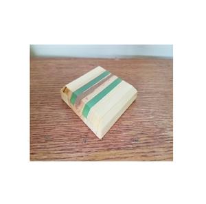 Wooden and Resin Coaster With Holder Resin <b>Beer</b> Coaster for Green Color with square Shape and at Best Price - Product Image 5