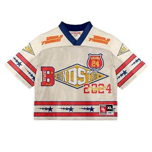 เสื้อยืดลายเสื้อเจอร์ซี่สำหรับอเมริกันฟุตบอลชุดอเมริกันฟุตบอลออกแบบได้ตามต้องการ - Product Image 3