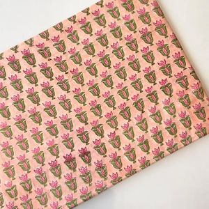 Tela de Algodón Cambray con Estampado Tradicional Jaipuri, 60x60 cm - Product Image 1