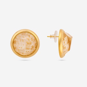 Trendy Religious Style <b>Stud</b> Hoop <b>Earrings</b> 192790 Zinc Alloy Stainless Steel Plastic Bezel Setting Ball Pattern for Parties Pearl - Product Image 6