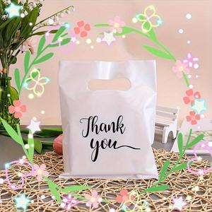 Bolsa troquelada personalizada BARATA, bolsa de compras reutilizable de plástico LDPE/HDPE con logotipo para zapatos y ropa - Product Image 2