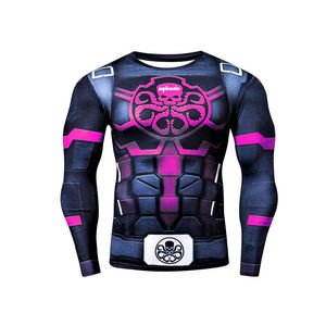 Camiseta con estampado de MMA para hombre, protector contra sarpullido MMA, Equipo de Boxeo y Deportes - Product Image 2