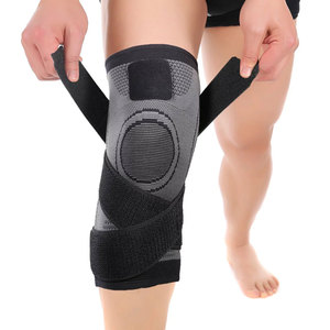 Manchons de genou professionnels pour l'haltérophilie, compression, infusés au cuivre, soutien de récupération, logo personnalisé, impression numérique, polyester - Product Image 1