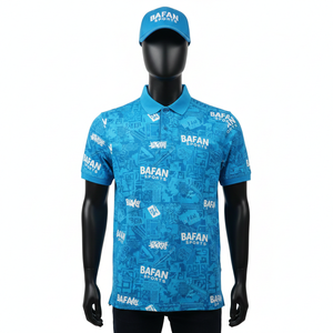 Polo pour homme en tissu polyester premium, respirant, toucher doux, imprimé par sublimation, logo personnalisé, pour chemises polo t-shirt - Product Image 1
