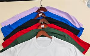 Camiseta gráfica imprescindible para hombre, al por mayor transpirable Camiseta de algodón, camiseta informal urbana con camiseta llamativa para hombre - Product Image 4