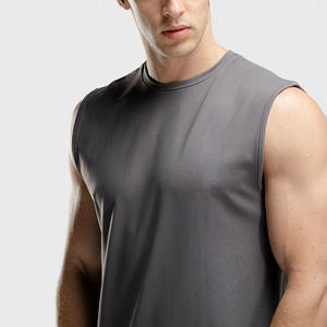 <b>Mens</b> tank top cotton sleeveless gym fitness workout <b>singlet</b> custom logo printing wholesale - Product Image 6