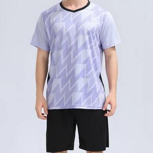 เสื้อสเวตเตอร์สำหรับผู้ชายเสื้อทีมฟุตบอลฟิตเนสเสื้อกีฬาวิ่งแห้งพอดีตัวชุดเทรนนิ่งกางเกงขาสั้นสำหรับผู้ชาย - Product Image 2