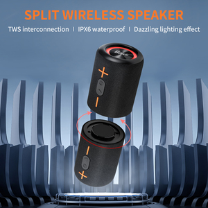 2 in 1 <strong>Portable</strong> Split Wireless <strong>Speaker</strong>, IPX6 Waterproof <strong>Portable</strong> <strong>Speaker</strong> with RGB Lights TWS Pairing for Outdoor, Home <strong>S10</strong> - Product Image 2