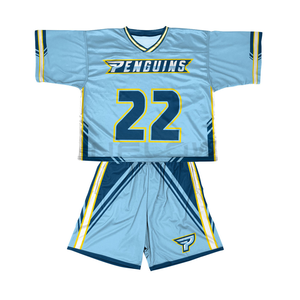 Venta al por mayor Venta caliente Lacrosse Uniforme 100% Poliéster Lacrosse americano Uniforme Conjuntos a granel Uniforme de fútbol americano - Product Image 3