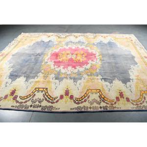 Alfombra de 8.5x11.4 pies, Alfombra Turca Vintage, Alfombra Ikat Azul - Product Image 3