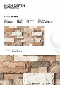 Carreaux muraux en porcelaine pour extérieur 300x600 mm, façade moderne - Product Image 2