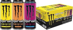 Bebida Energética Rehab Monster, Ligeramente Carbonatada, con Mezcla de Té y un Sabor Suave y Refrescante - Product Image 6