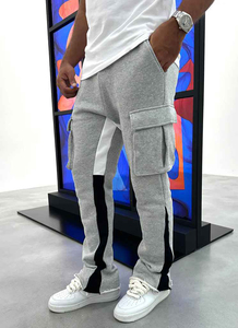 OEM top ventes, pantalons de survêtement surdimensionnés personnalisés, pantalons de jogging lourds à jambe droite et à motif pour hommes - Product Image 2