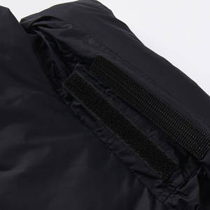 Veste matelassée en toile brodée pour homme sur mesure, noire, lourde, isolée, finition mate, chaude, parka d'extérieur, fabrication OEM - Product Image 5