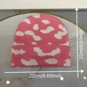 2025 impresión Digital personalizada impermeable invierno tejido acrílico sin puños letra Jacquard Beanie personalizado Y2k estilo adulto Unisex - Product Image 2