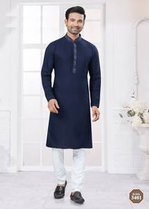 Kurta de broderie de style formel de Fabzone avec pour pantalon de polo - Product Image 6