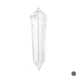 Top Grade 4-24 Sided Hand Carved Vogel Double Terminated Natural Clear Quartz <b>Wand</b> Gemstone Love for Feng Shui Healing - Product Image 4