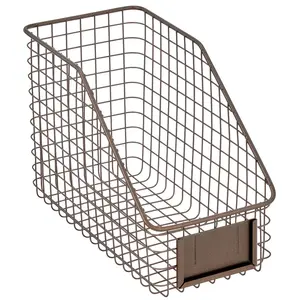 Hot Selling Modern style Stationery Organization Iron wire Desktop File Basket For Home Office decoration