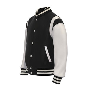 2025 chaqueta de lona universitaria de alta calidad de talla grande para hombre, chaqueta universitaria con logotipo personalizado, Letterman liso, venta al por mayor, Formal en blanco - Product Image 4
