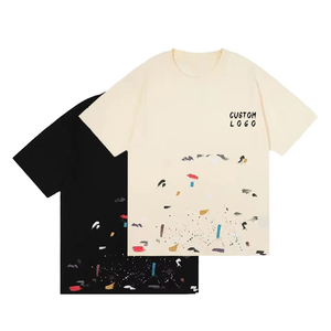 เสื้อยืดผู้ชายผ้าฝ้ายพิมพ์ลายวินเทจสไตล์สตรีทแบบกำหนดเองแฟชั่นมาใหม่2025 - Product Image 2