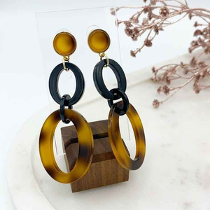 Pendientes de Cadena Larga al por Mayor, Joyería Natural Moderna Hecha a Mano y Ecológica con un Diseño Elegante y Moderno - Product Image 5