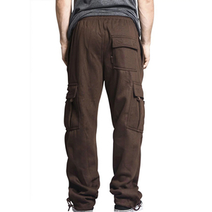 Pantalon de survêtement décontracté et droit pour homme Pantalon de survêtement confortable coupe ajustée Pantalon de survêtement fuselé avec poches pour homme - Product Image 3