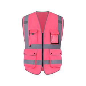 Gilet de sécurité personnalisé haute visibilité vêtements de travail réfléchissants gilet de sécurité haute visibilité unisexe réfléchissant - Product Image 3