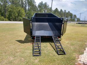 Remolque Volquete Hidráulico de Perfil Ultrabajo 7x14 de 7 Toneladas con 4 Laterales Altos y Baja Altura de Plataforma, Alta Seguridad, para Carga a Granel y Uso Agrícola, el Más Vendido - Product Image 6