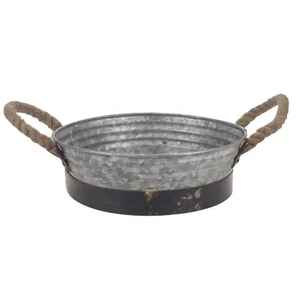 Bandeja de Servicio de Metal Galvanizado, Bandeja de Servicio de Acero Inoxidable, Ecológica, Pulida, Apta para Lavavajillas, para Uso Doméstico y en Restaurantes - Product Image 1