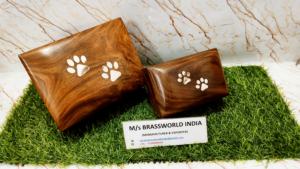 2024 precios más bajos urnas de madera para mascotas urna de madera antigua fabricación india madera de acacia de alta calidad - Product Image 2