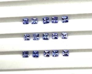 Haute qualité 3-6mm naturel Tanzanite coupe carrée pierre précieuse en vrac bleu pour la fabrication de bijoux avec certificat IGI - Product Image 5