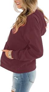 Sudadera con capucha deportiva para mujer Sudadera con capucha recortada para gimnasio Jersey de gran tamaño Sudaderas de algodón Sudadera con capucha de entrenamiento personalizada al por mayor - Product Image 6