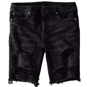 <b>Work</b> Pants Men Denim Shorts <b>Jeans</b> Manufacture Custom <b>Jeans</b> Pants Premium Fabric Street Wear Men's Denim Shorts Black Dyed - Product Image 1