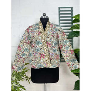 Autumn/Winter Perfect Reversible Silk Quilted <b>Jacket</b> Soft Lightweight Warm - Product Image 4