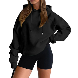 Sudadera con Capucha Extra Grande de Punto Lavado Ácido para Mujer con Logotipo Personalizado, 100% Algodón, Estilo Urbano, Nueva Llegada, Holgada, Manga Larga - Product Image 1